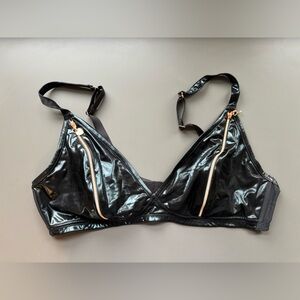 Savage X Fenty Pleather Lock and Key Bralette- 3X
